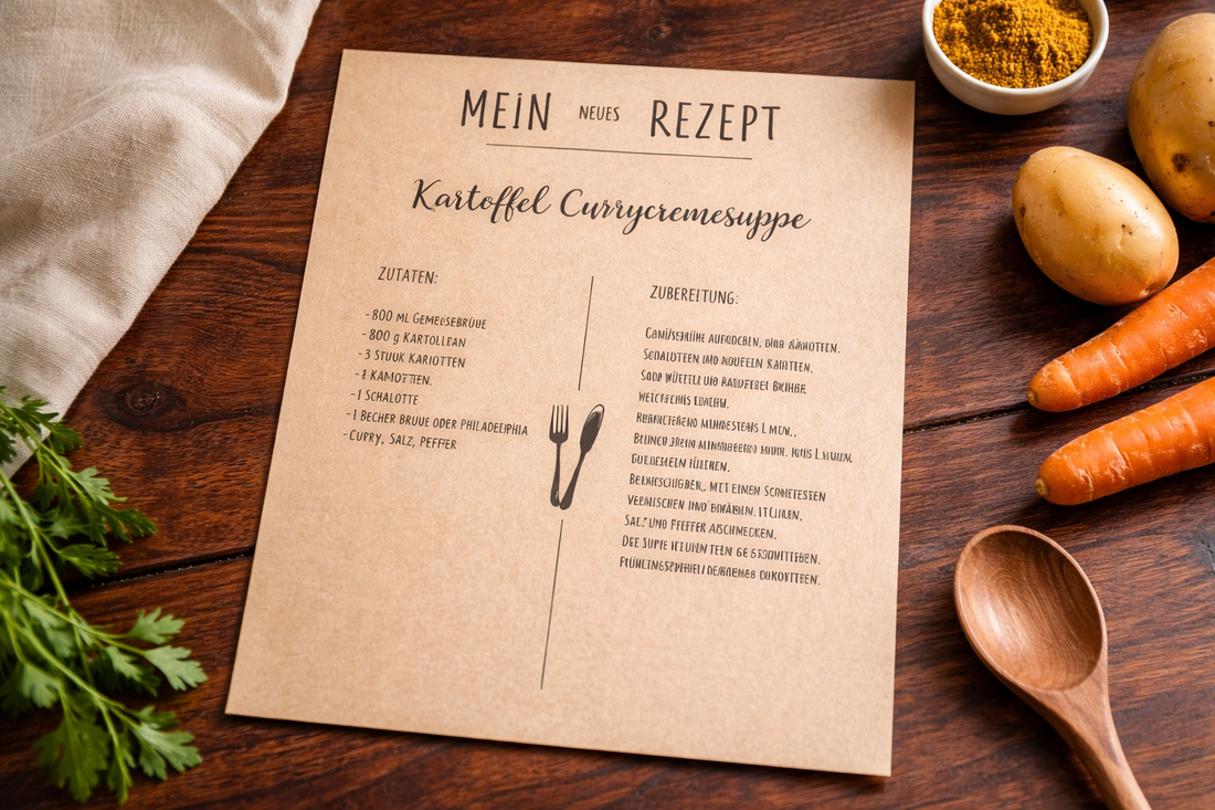 Kartoffel Currycremesuppe